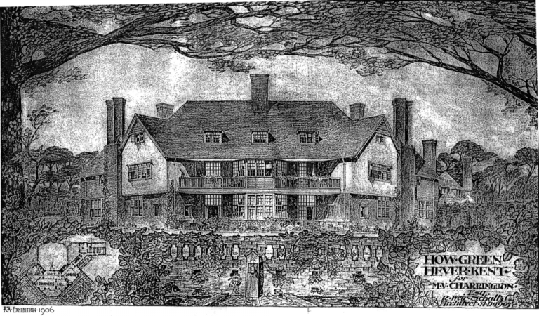 Robert Weir Schultz's architectural drawing of How Green House