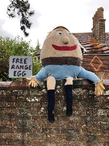 Winning scarecrow from a village scarecrow competition