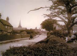 The village of Hever, circa 1905