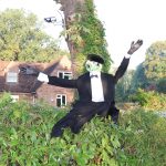 Scarecrow entry: Frog on the Town